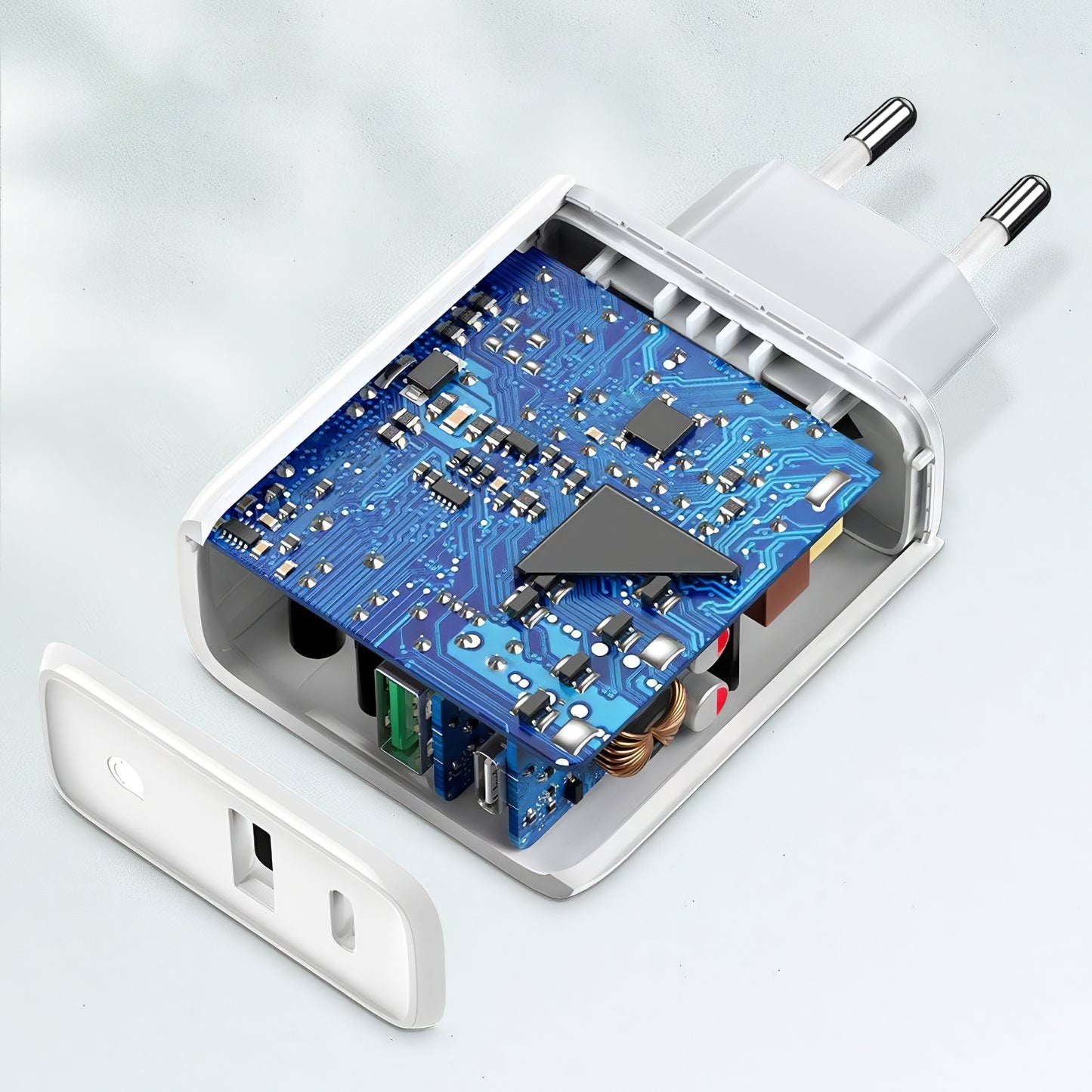 Ładowarka sieciowa UGREEN CD170, 36W, 3A, 1 x USB-A - 1 x USB-C, biała