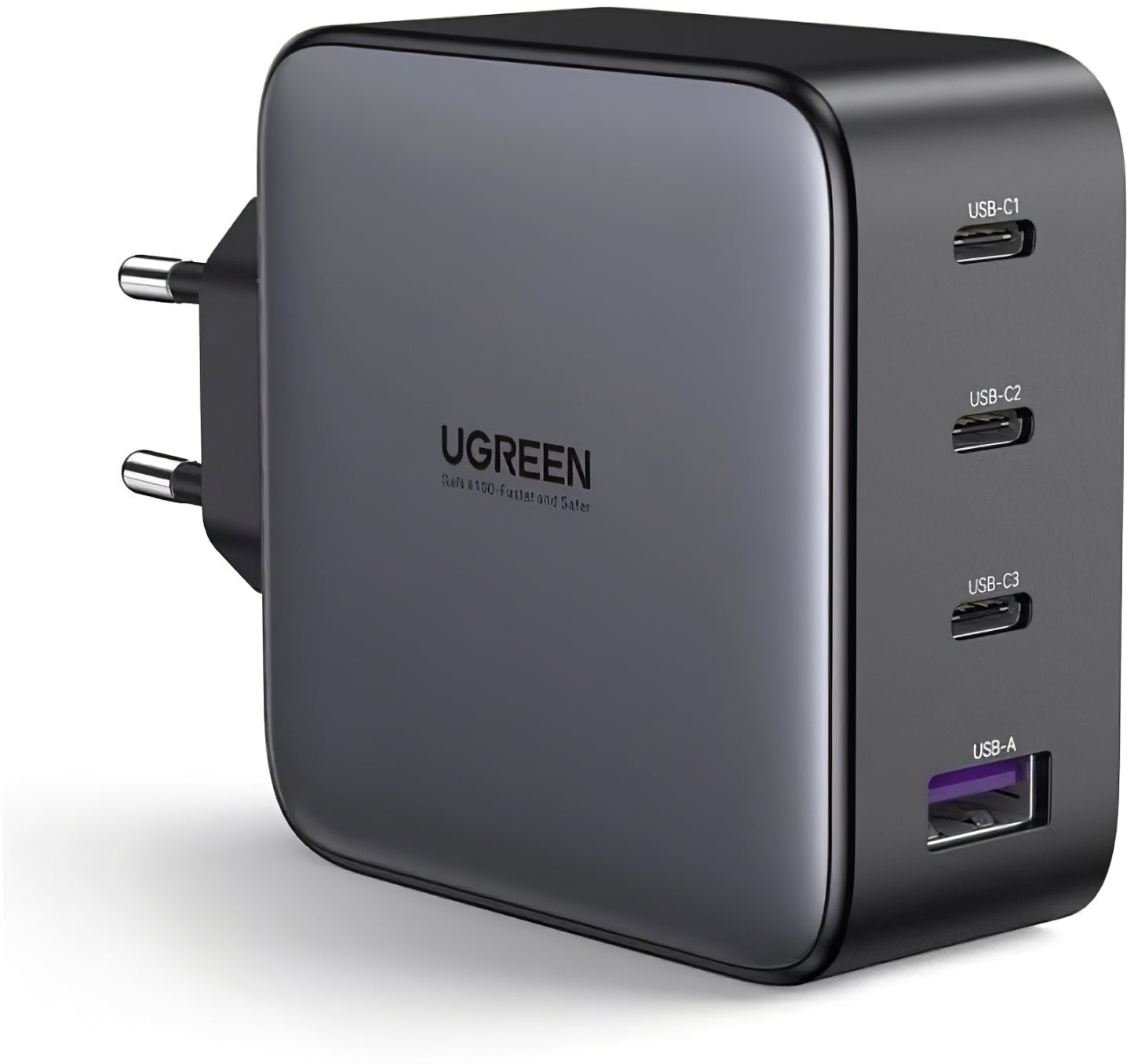 Ładowarka sieciowa UGREEN CD226, 100W, 3A, 1 x USB-A - 3 x USB-C, czarna