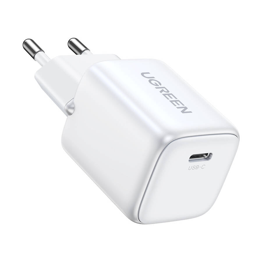 Ładowarka sieciowa UGREEN CD318, 20W, 3A, 1 x USB-C, biała