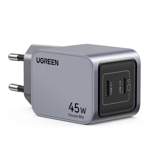 Ładowarka sieciowa UGREEN X707 Nexode Pro, 45W, 3A, 2 x USB-C, szara