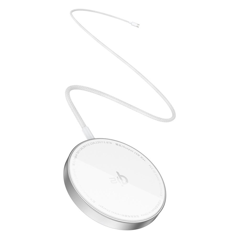 Baseus Simple Mini4 Air Wireless Network Charger, 15W, 1.67A, Silver P10278200S11-00
