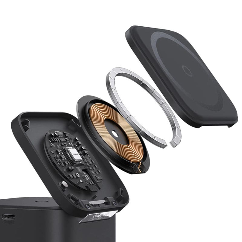 Ładowarka Sieciowa Bezprzewodowa Baseus MagPro, 25W, 1.67A, 1 x USB-C, Czarna P10264100123-00