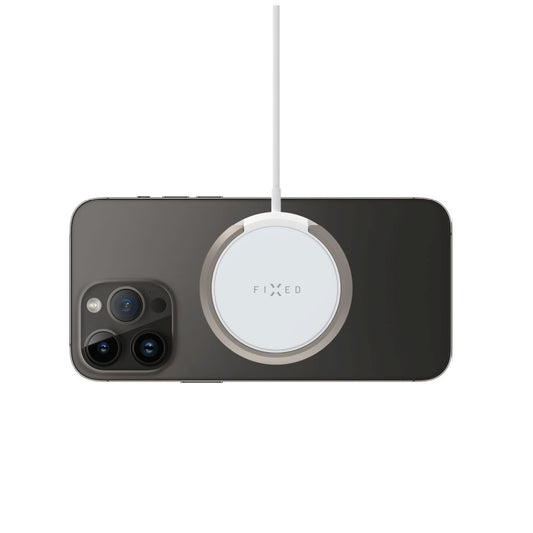 Ładowarka Sieciowa Bezprzewodowa Fixed Ring, 15W, 1.67A, Biała