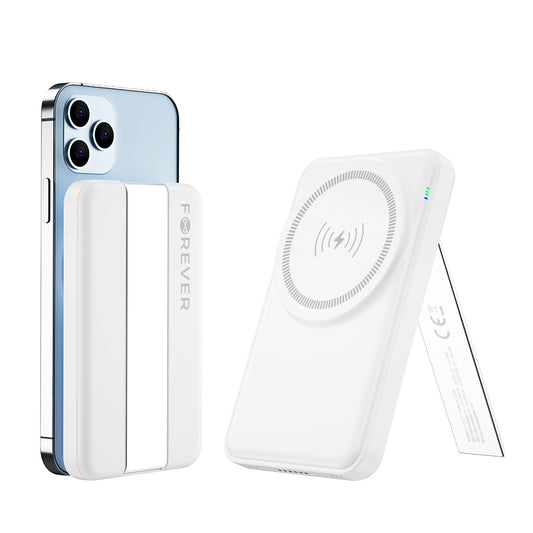 Ładowarka sieciowa bezprzewodowa Forever MACS-100 5w1, 20W, 3A, 1 x USB-A, Biała