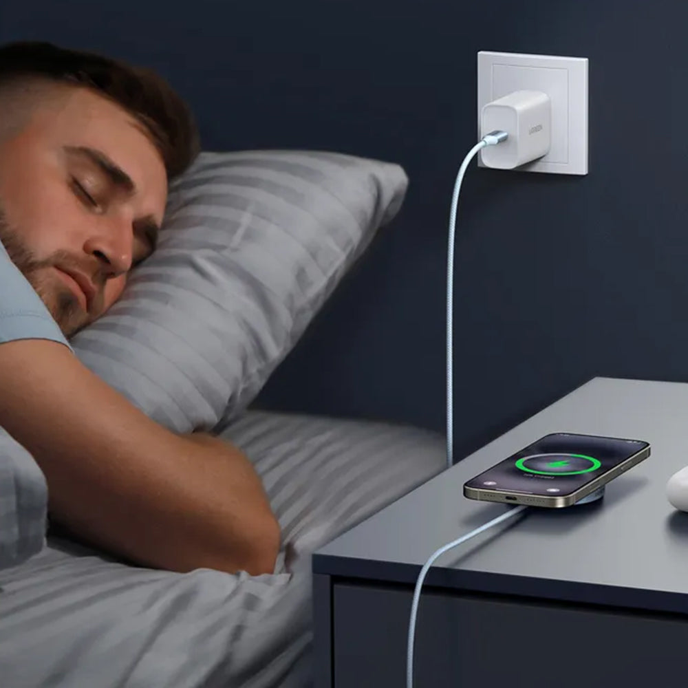 Ładowarka Sieciowa Bezprzewodowa UGREEN MagFlow, 25W, Niebieska