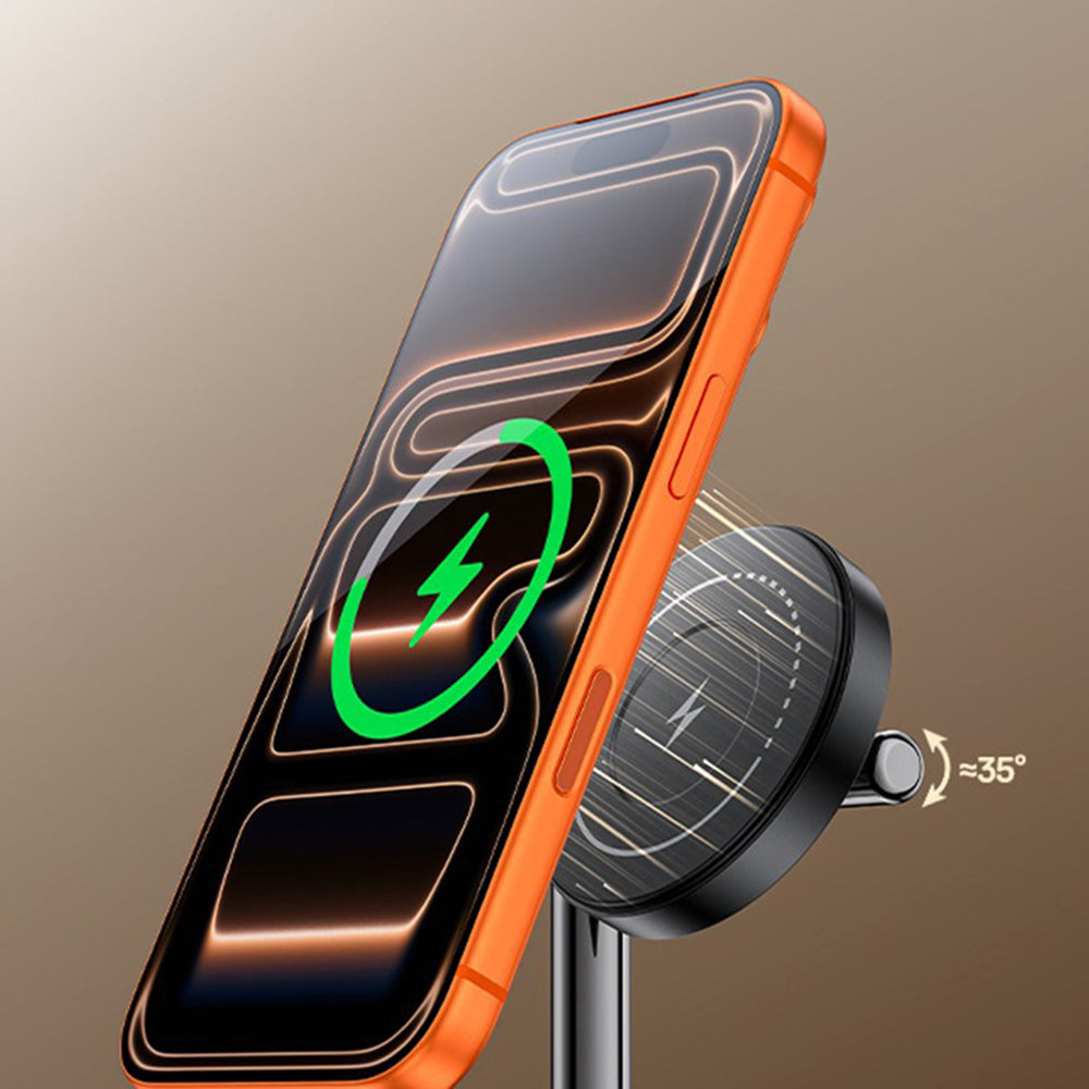 Ładowarka Sieciowa Bezprzewodowa Yesido DS37 Display 3w1, 25W, 1.67A, Czarny