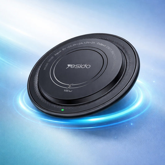Yesido DS39 Wireless Network Charger, 15W, 1.67A, Black