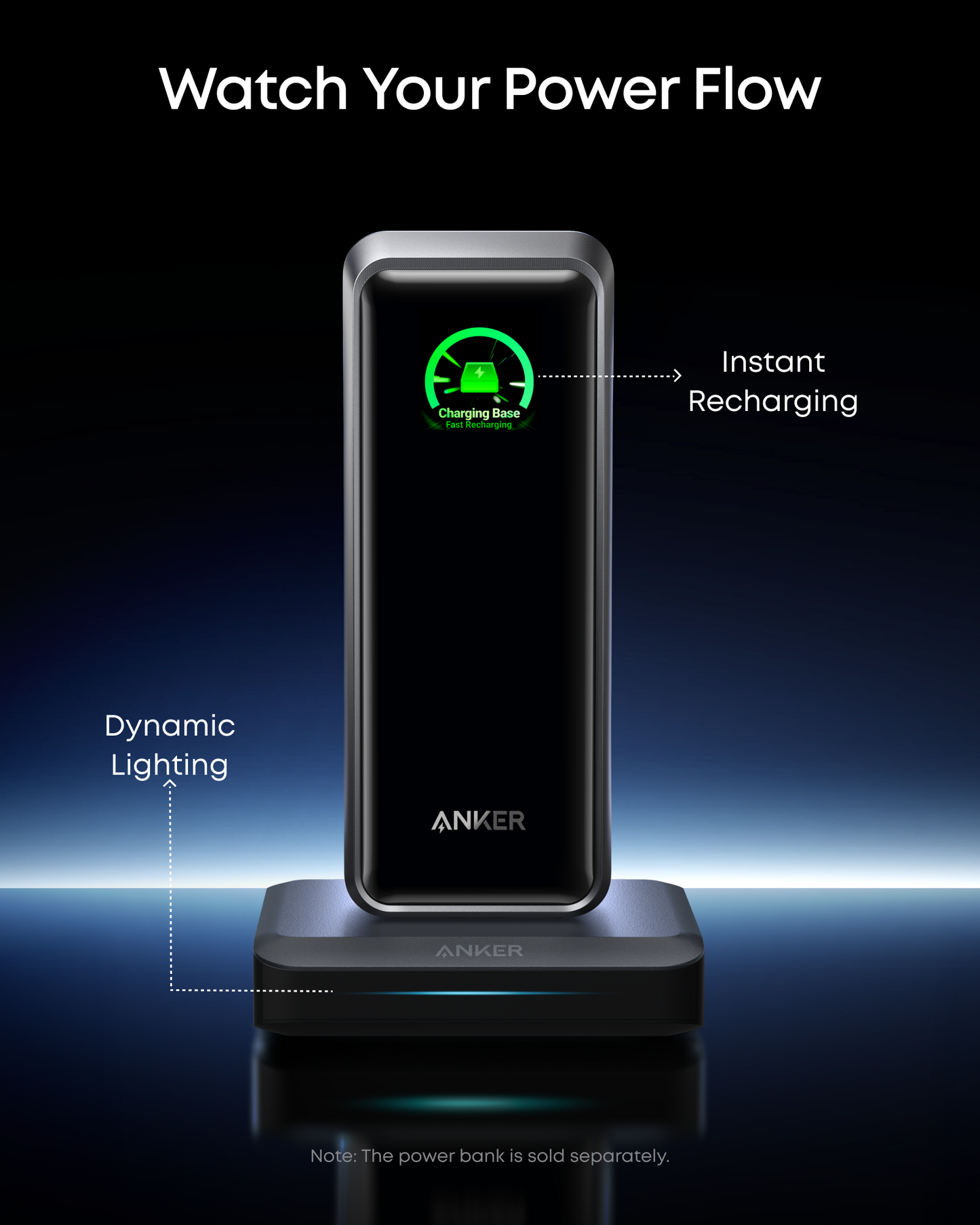 Ładowarka Stacja Anker do zewnętrznej baterii Prime, 150W, 5A, 1 x Pogo Pin - 1 x USB-A - 2 x USB-C, Czarny A1903G11