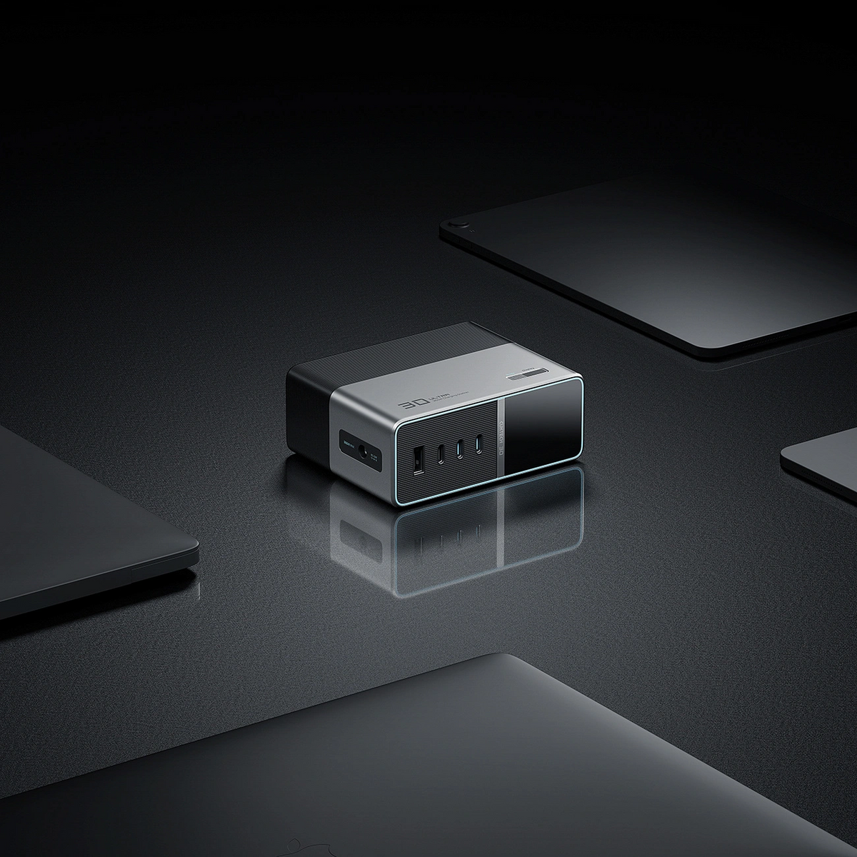 Ładowarka Stacja Cuktech TA3005U, 300W, 1 x DC - 1 x USB-A - 3 x USB-C, Szary