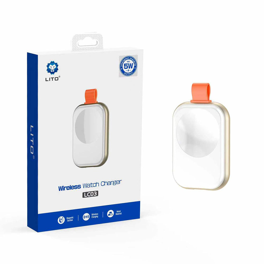Ładowarka bezprzewodowa Lito LC03 do Apple Watch Series, Biała