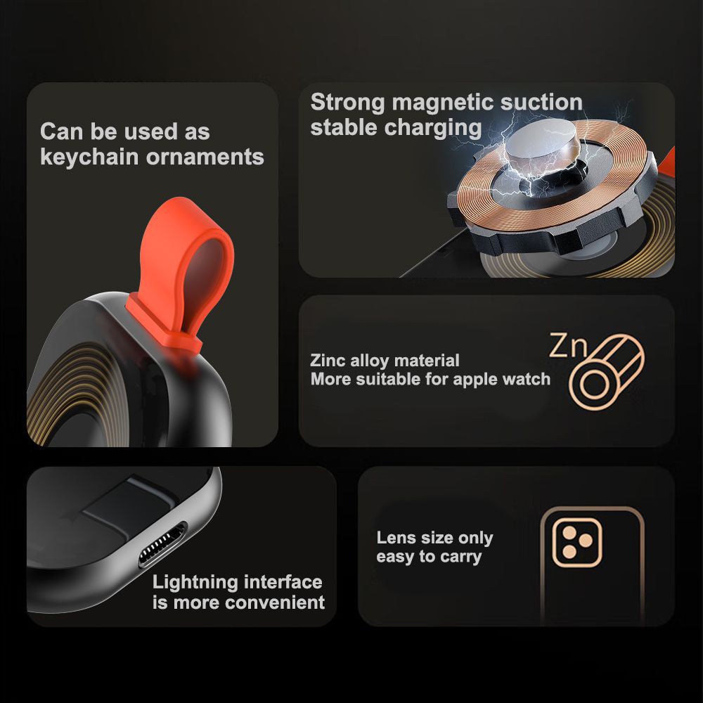 Ładowarka bezprzewodowa Lito LC03 do Apple Watch Series, Czarna