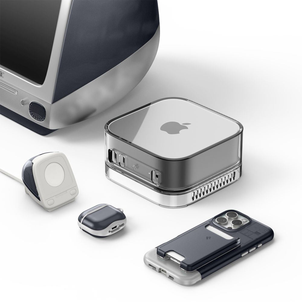 Stojak Spigen C1 Classic do bezprzewodowej ładowarki Apple Watch Series, Szary AMP09340