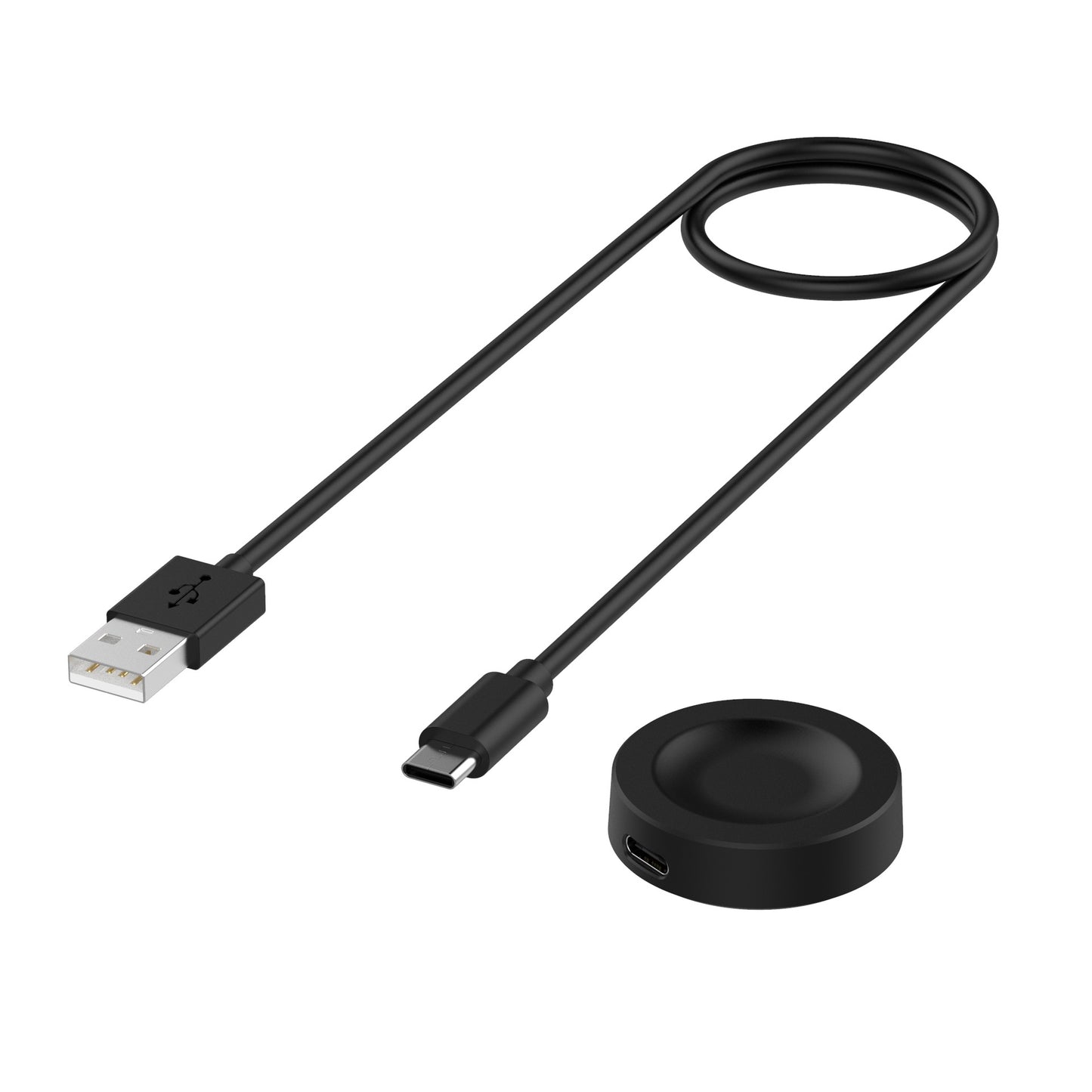 Ładowarka bezprzewodowa Techsuit THC2 do Honor Watch / Huawei Watch Series, USB-A, Czarny