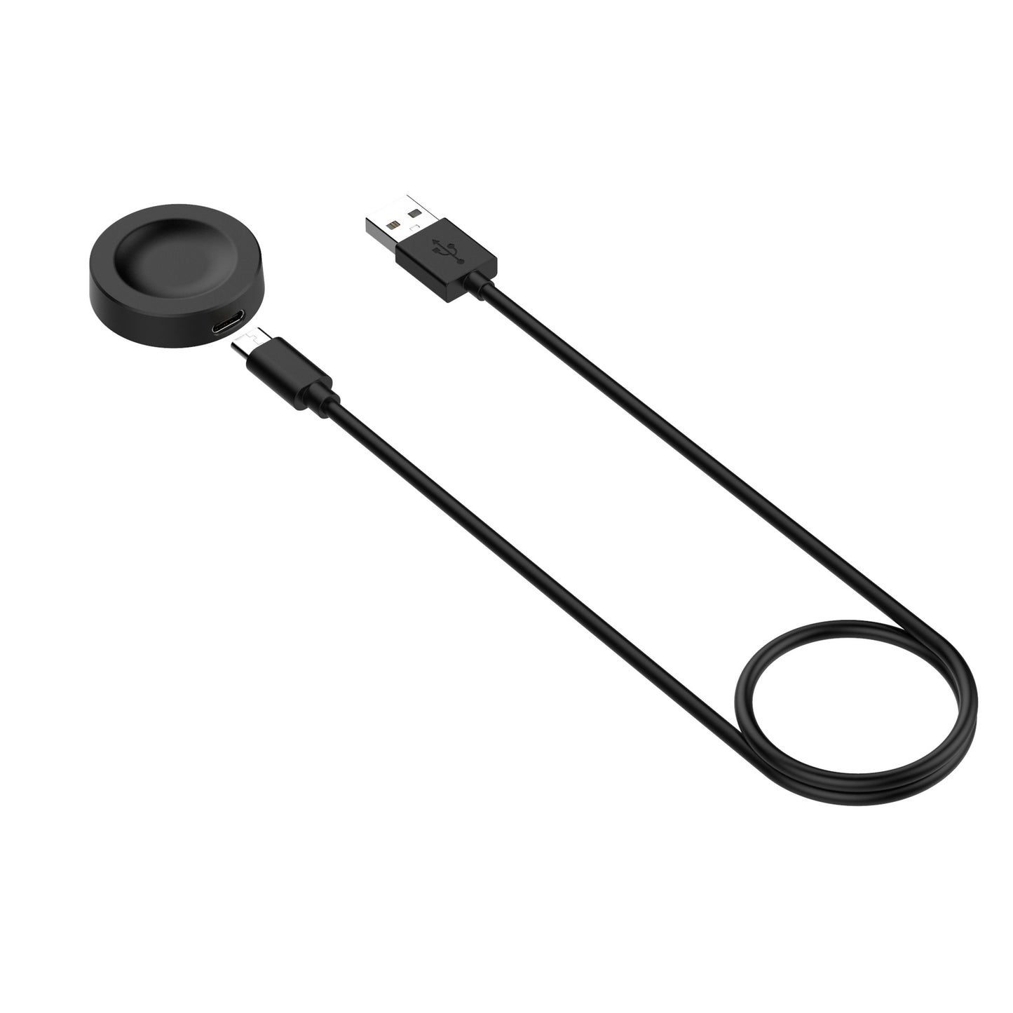 Ładowarka bezprzewodowa Techsuit THC2 do Honor Watch / Huawei Watch Series, USB-A, Czarny