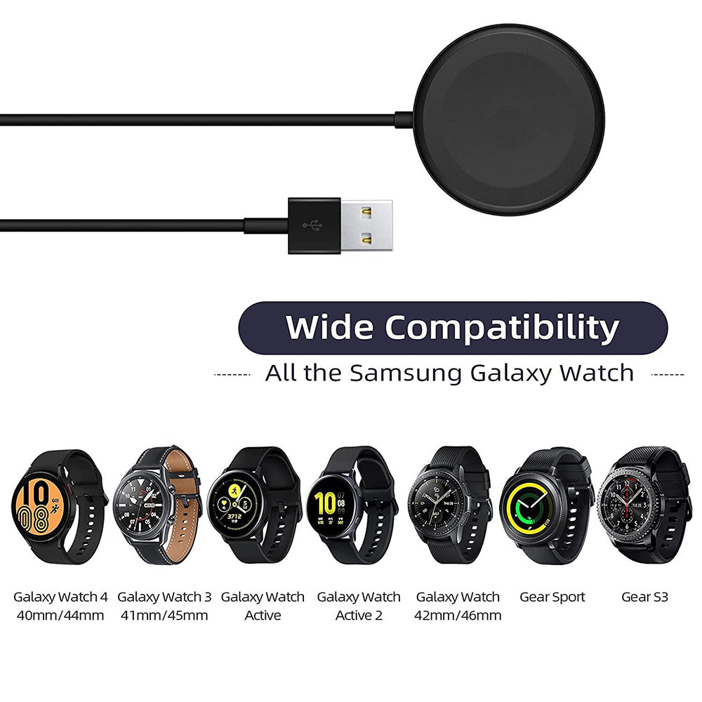 Ładowarka bezprzewodowa Techsuit TSC12 do Samsung Galaxy Watch Series, USB-A, Czarna