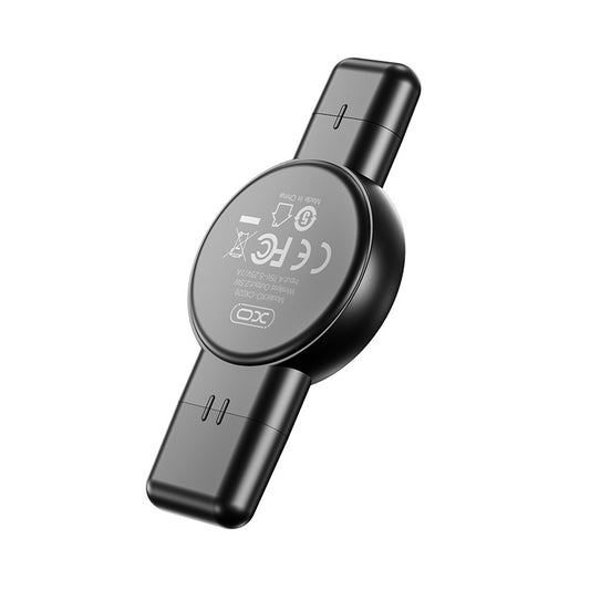 Ładowarka bezprzewodowa XO Design CX026 dla Apple Watch Series, USB-A / USB-C, Czarny