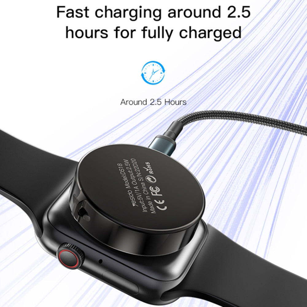 Bezprzewodowa ładowarka Yesido DS18 do Apple Watch Series, Czarna