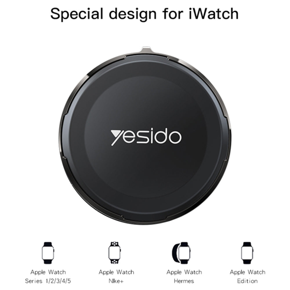 Bezprzewodowa ładowarka Yesido DS18 do Apple Watch Series, Czarna