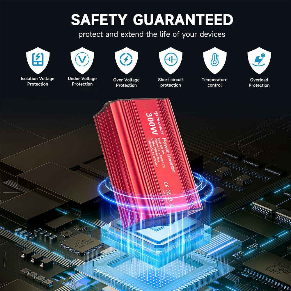 Przetwornica Elektryczna Samochodowa Techsuit FlexiCarVolt, 300W