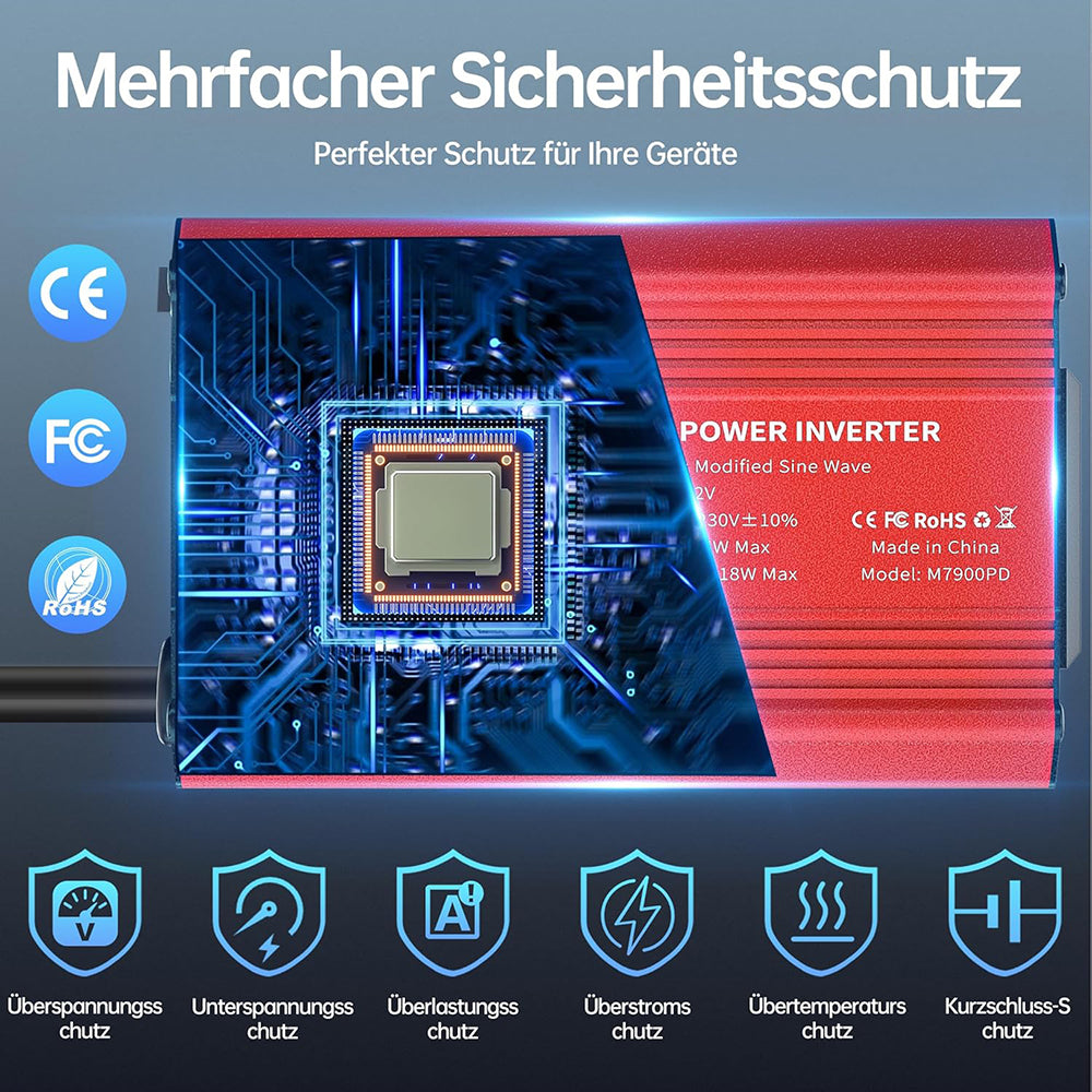 Przetwornica Elektryczna Samochodowa Techsuit FlexiCarVolt, 300W