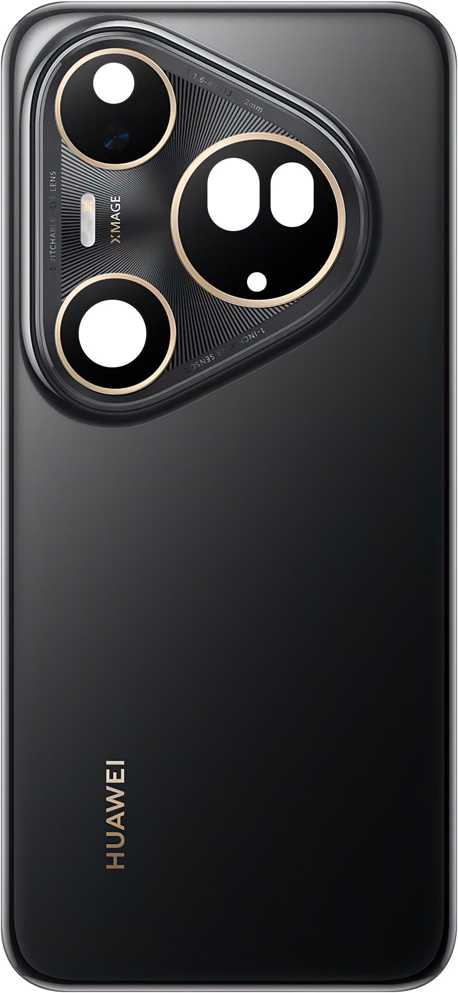 Zestaw tylnej klapki baterii Huawei Pura 80 Ultra Golden Black Service Pack oraz dedykowane narzędzia serwisowe