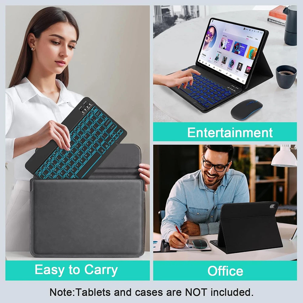 Zestaw Klawiatura Mysz Bezprzewodowa Techsuit AirCombo WKM1, BT / Wi-Fi, Czarny