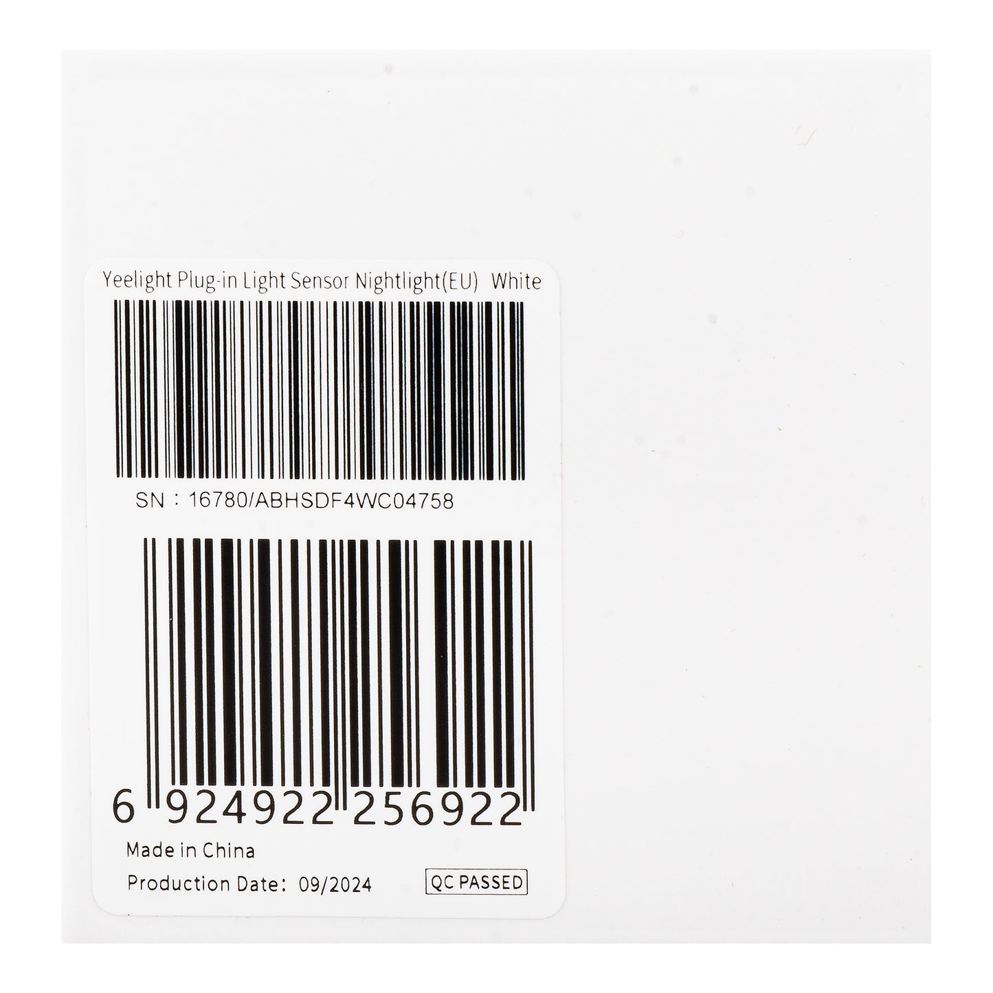 Lampa nocna LED Yeelight Plug-in Nightlight, 0.25W, 2700K, z czujnikiem, biała YLYYD-0021