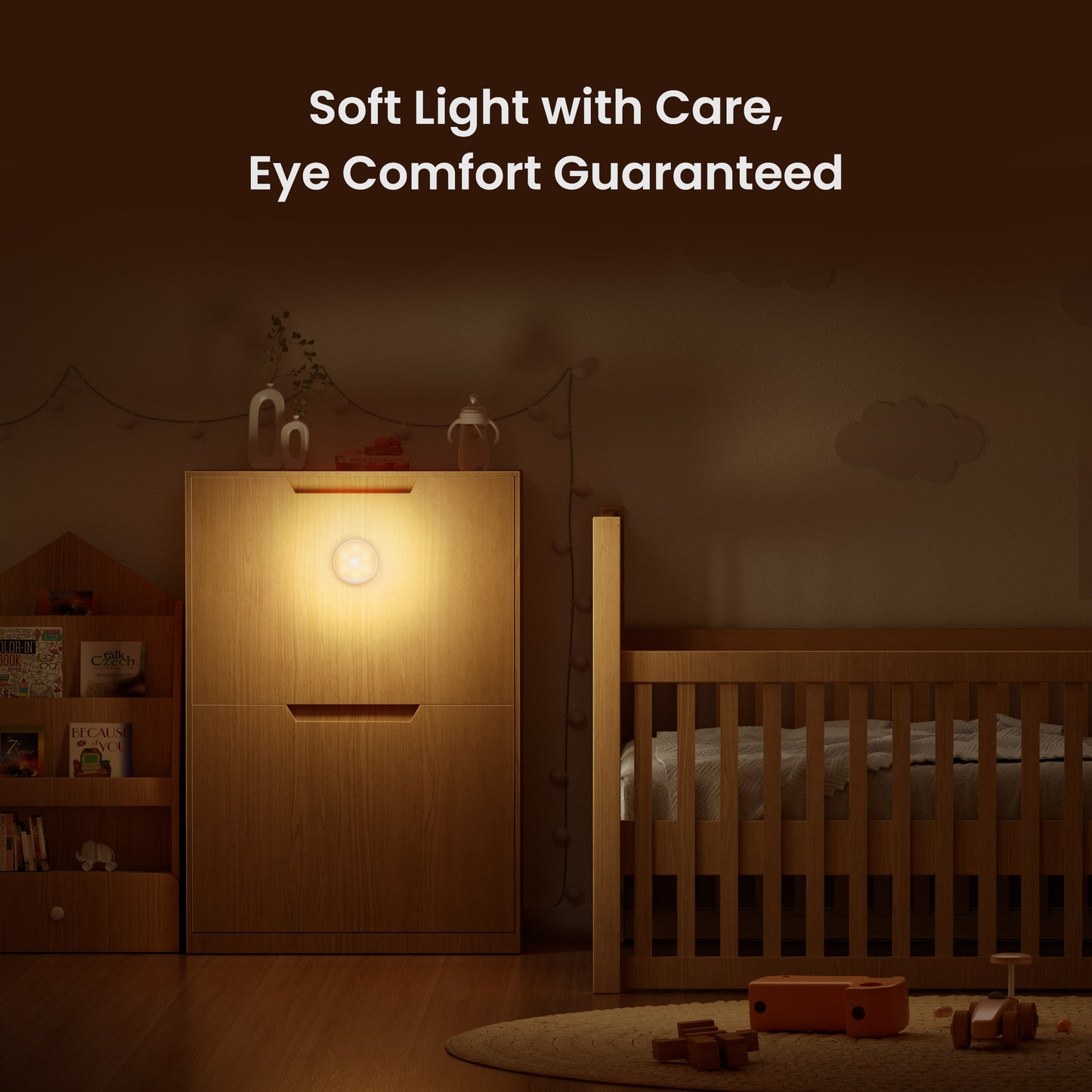 Lampa nocna LED Yeelight Polaris 2, czujnik, biała YLYYD-0024