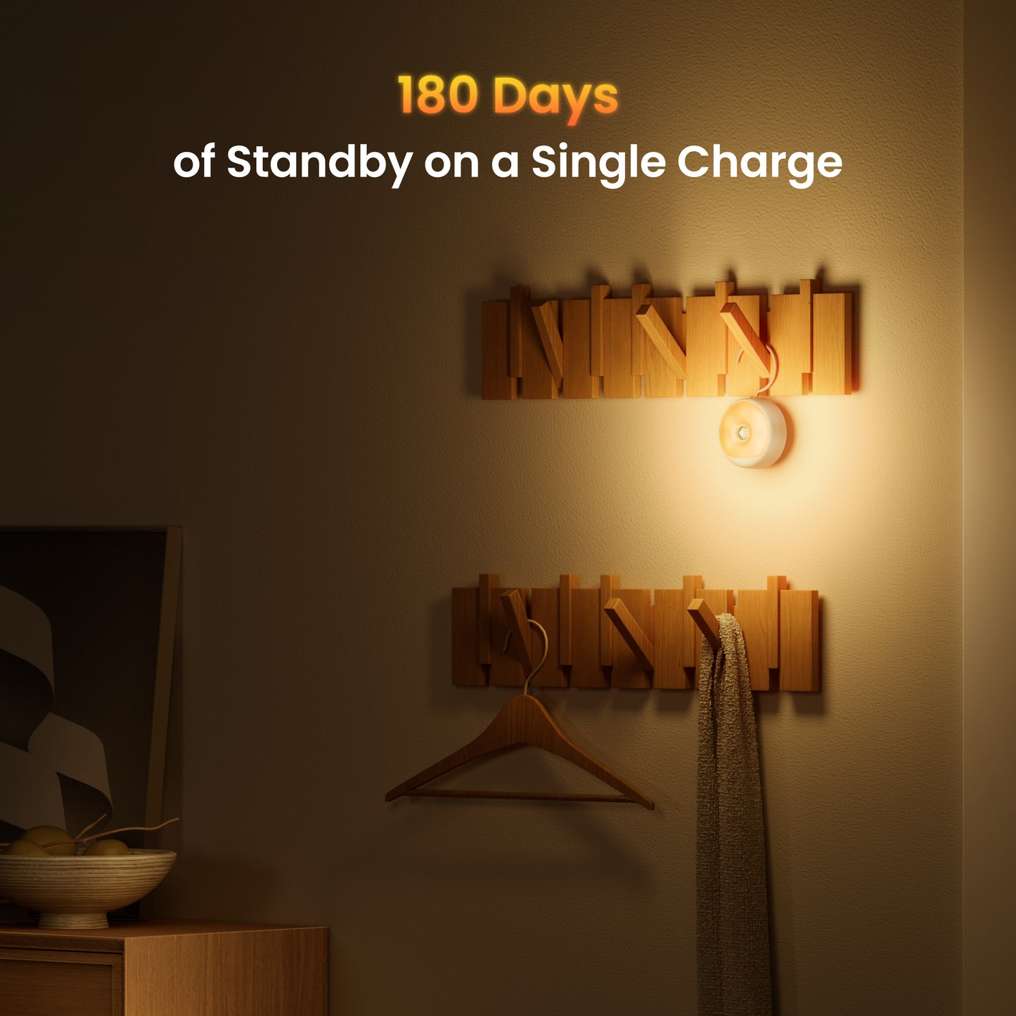 Lampa nocna LED Yeelight Polaris 2, czujnik, biała YLYYD-0024