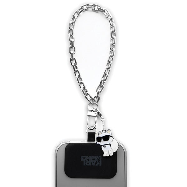Brelok do telefonu Karl Lagerfeld Choupette, Srebrny