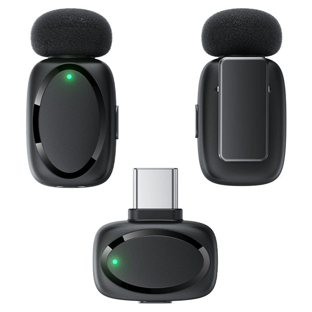 Lavalier Acefast R2, USB-C, Zestaw 2 sztuki, Czarny