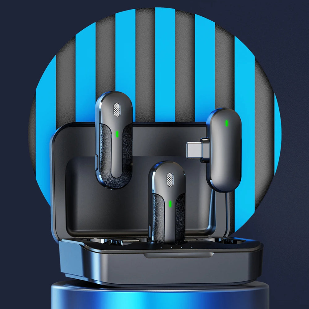Lavalier Yesido KR17, USB-C, Zestaw 2 sztuki, Czarny