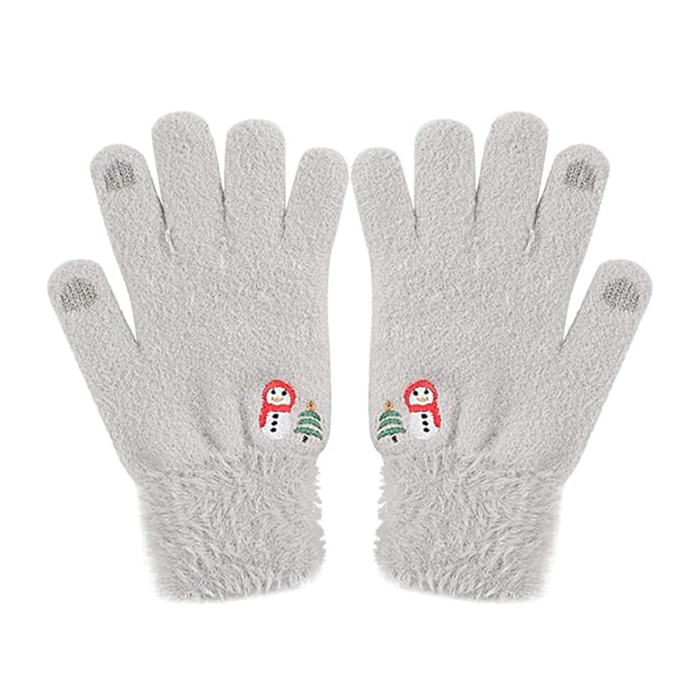 Rękawiczki zimowe dotykowe damskie Techsuit ST0011, rozmiar 17 cm, szare