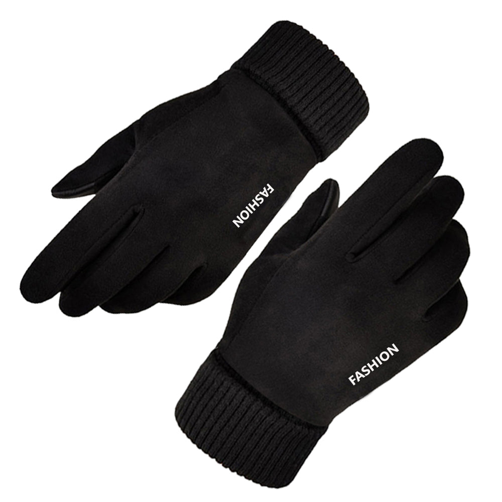 Rękawiczki zimowe dotykowe unisex Techsuit ST0010, uniwersalny rozmiar, czarne