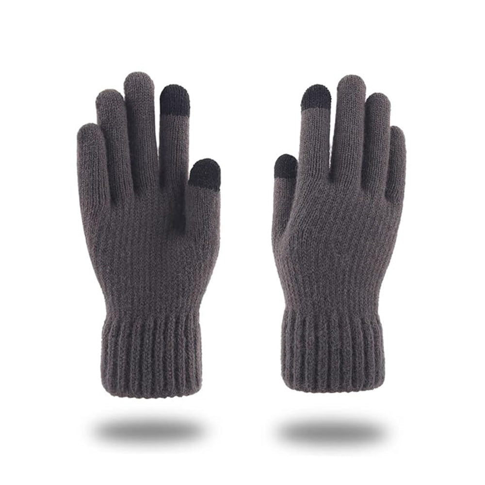 Rękawiczki zimowe dotykowe unisex Techsuit ST0012, rozmiar 22 cm, szare