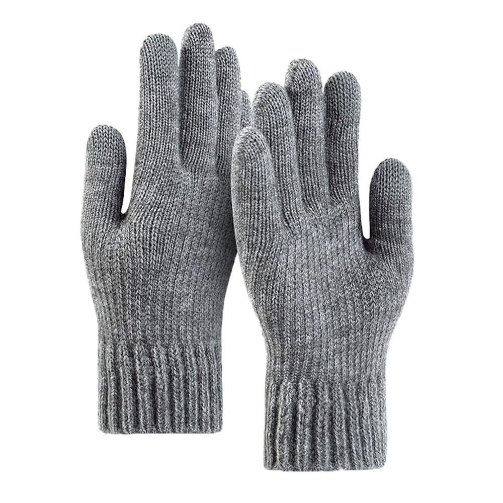 Rękawiczki zimowe dotykowe unisex Techsuit ST0012, rozmiar 22 cm, jasnoszare