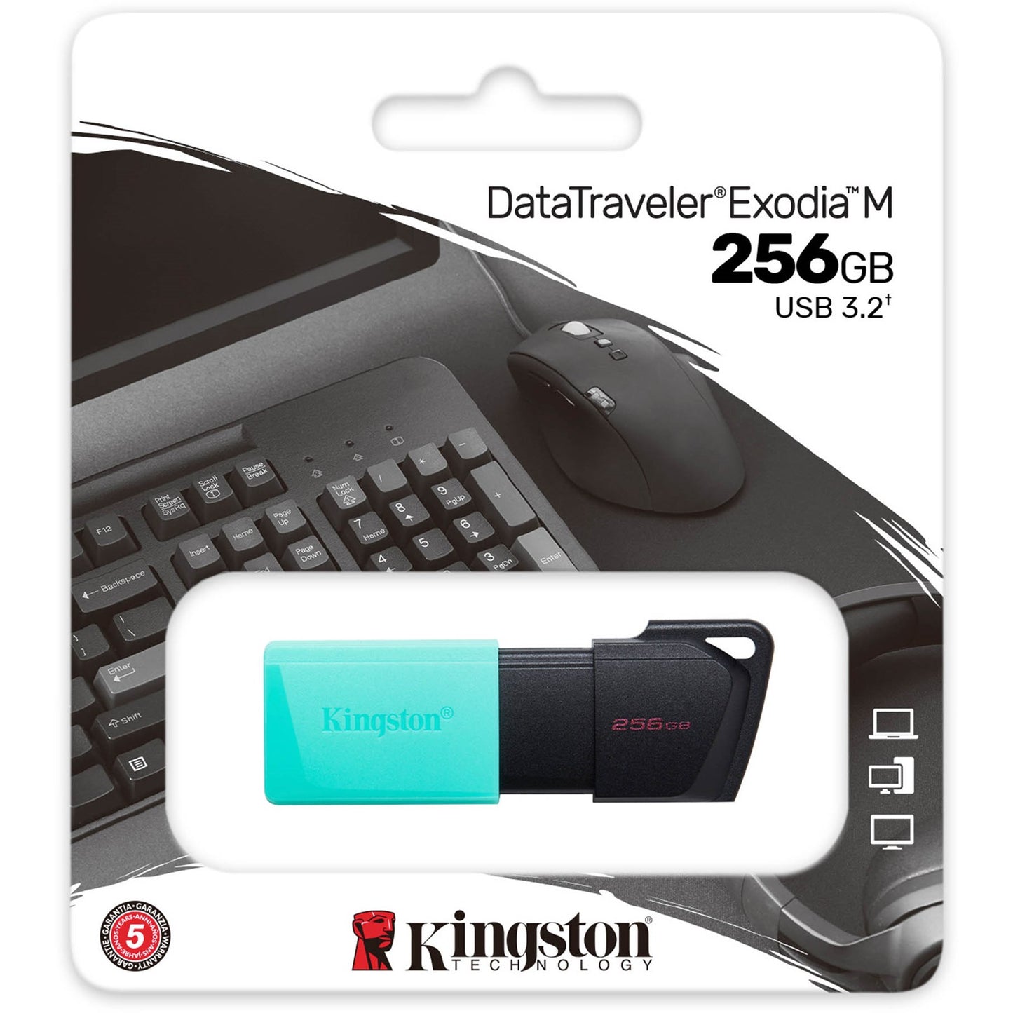 Zewnętrzna pamięć USB-A 3.2 Kingston DT Exodia M, 256Gb DTXM/256GB