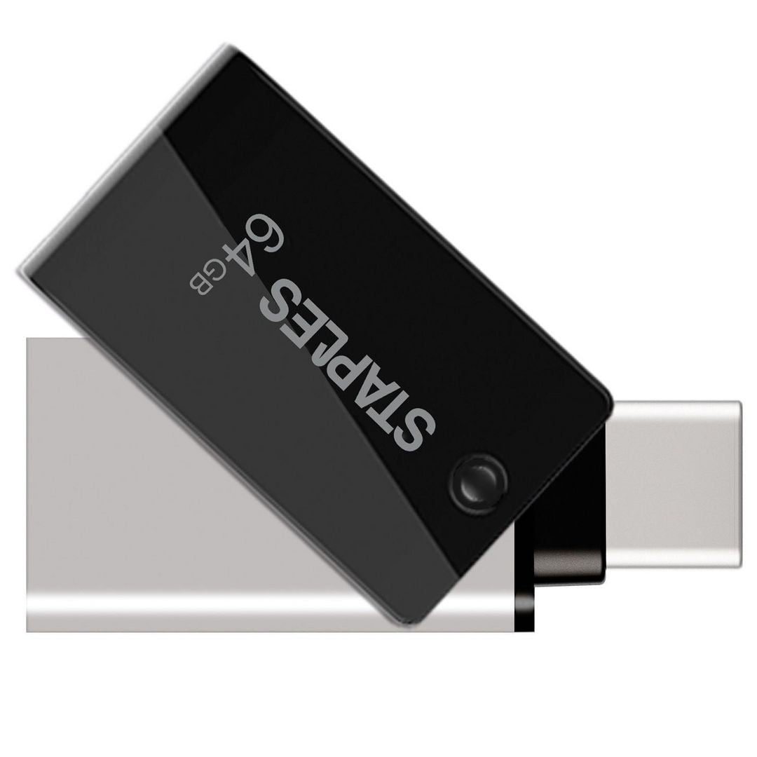 Zewnętrzna pamięć USB-A 3.1 / USB-C Staples K23, 64Gb EKMMD64GK233CST