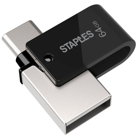 Zewnętrzna pamięć USB-A 3.1 / USB-C Staples K23, 64Gb EKMMD64GK233CST