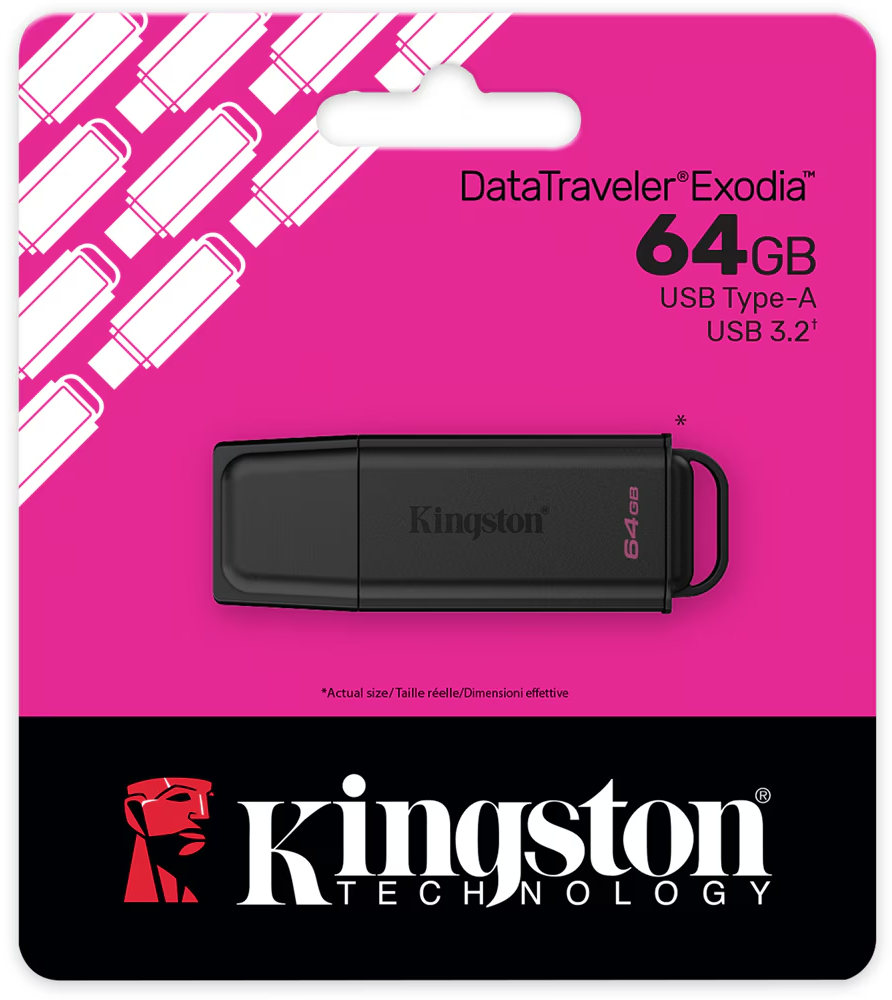 Pamięć zewnętrzna USB-A 3.2 Kingston DT Exodia, 64Gb DTXG2/64GB