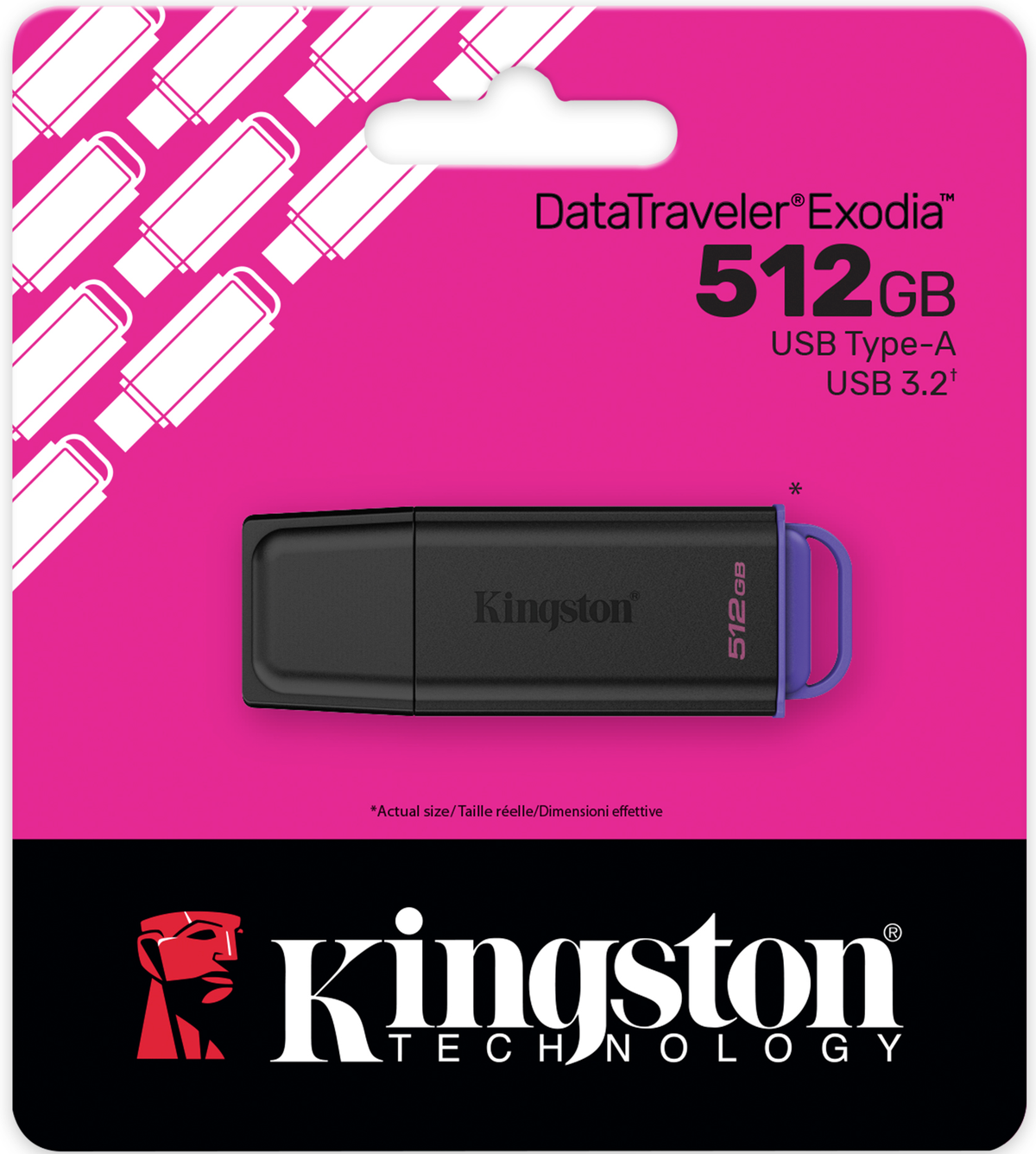 Pamięć zewnętrzna USB-A 3.2 Kingston DT Exodia, 512Gb DTXG2/512GB