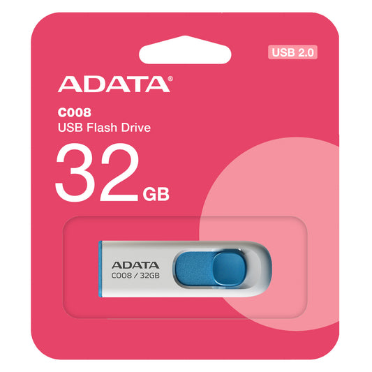 Pamięć zewnętrzna USB-A Adata C008, 32Gb AC008-32G-RWE