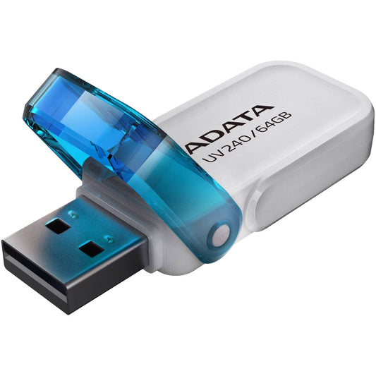 Zewnętrzna pamięć USB-A Adata UV240, 64Gb AUV240-64G-RWH