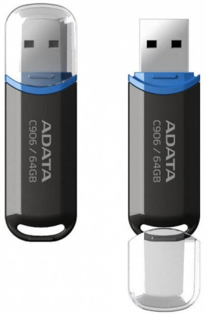 Zewnętrzna pamięć USB-A Adata C906, 64Gb AC906-64G-RBK
