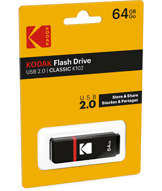 Pamięć zewnętrzna USB-A Kodak K102, 64Gb EKMMD64GK102