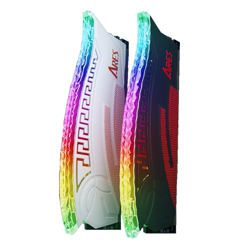 Pamięć RAM Dato Ares Armor, DDR4, RGB, 2 x 8GB, 3600Mhz, CL18, Biała AMRGB8GX216G36W