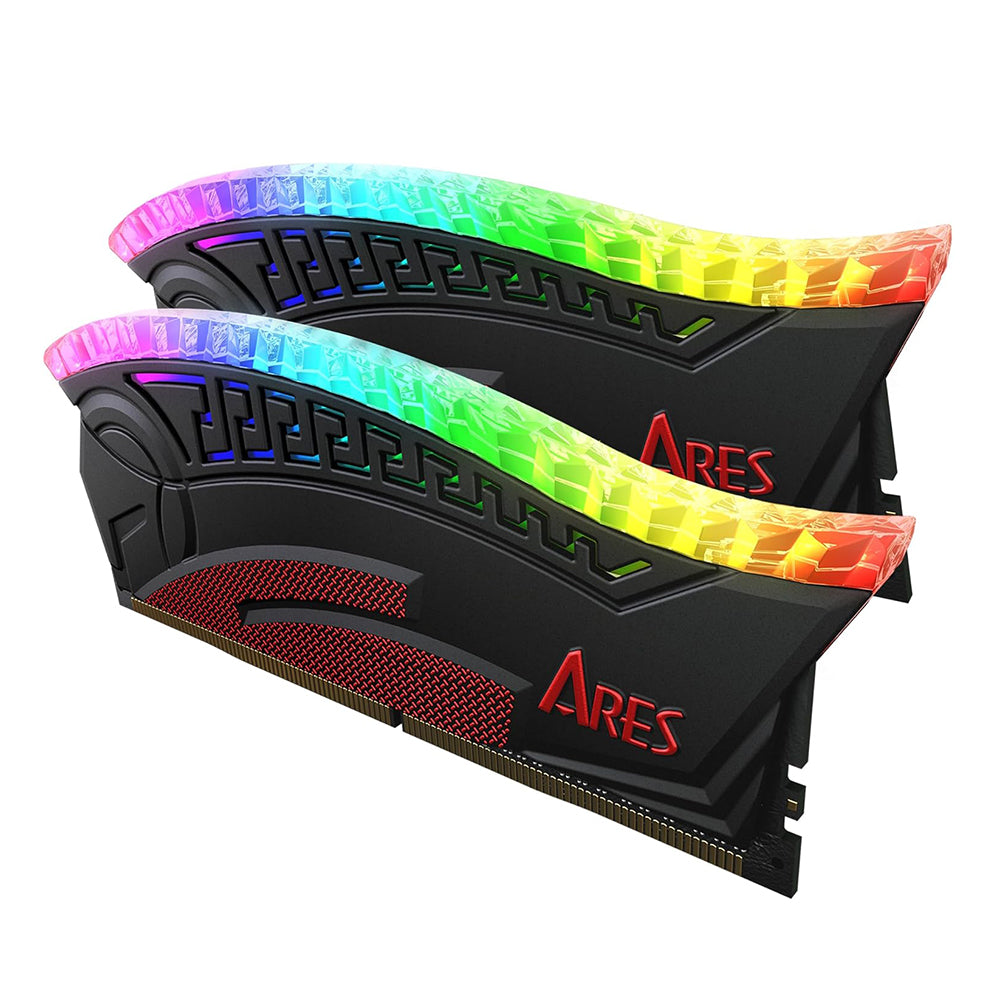 Pamięć RAM Dato Ares Armor, DDR4, RGB, 2 x 8GB, 3600Mhz, CL18, Czarna AMRGB8GX216G36K