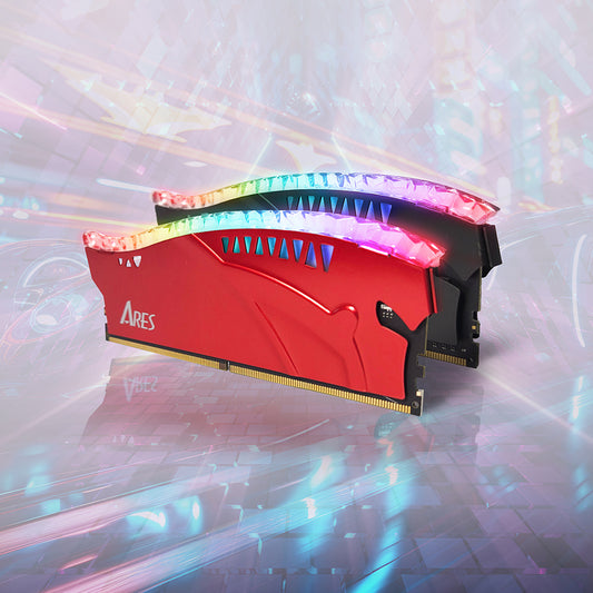 Pamięć RAM Dato Ares Armor Lite, DDR5, RGB, 16GB, 7000Mhz, Szara ARB16G5G70