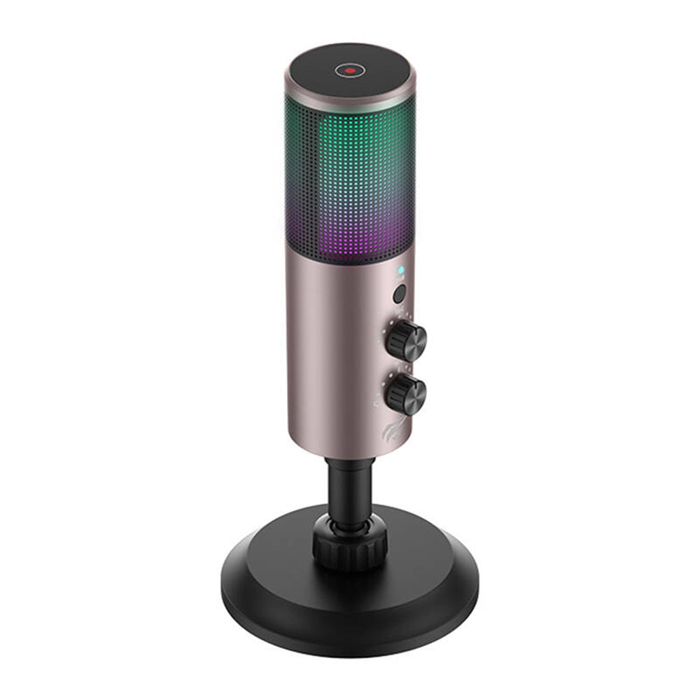 Mikrofon Gamingowy HAVIT GK61, RGB, USB-C, Szary