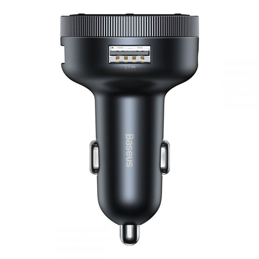 Baseus Enjoy Bluetooth Modulator FM, odtwarzacz Mp3, 2 x USB, czarny CCLH-01